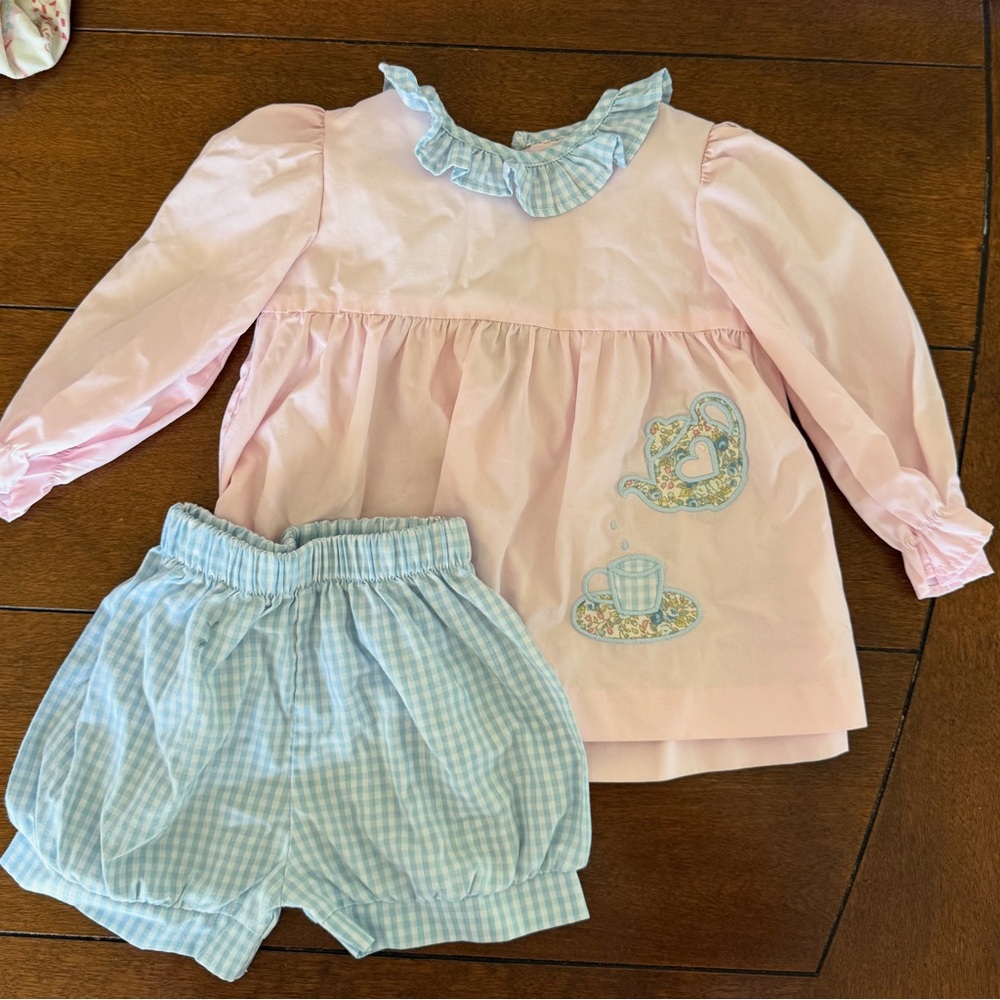 Little English Pink and Blue Kids Matching Set